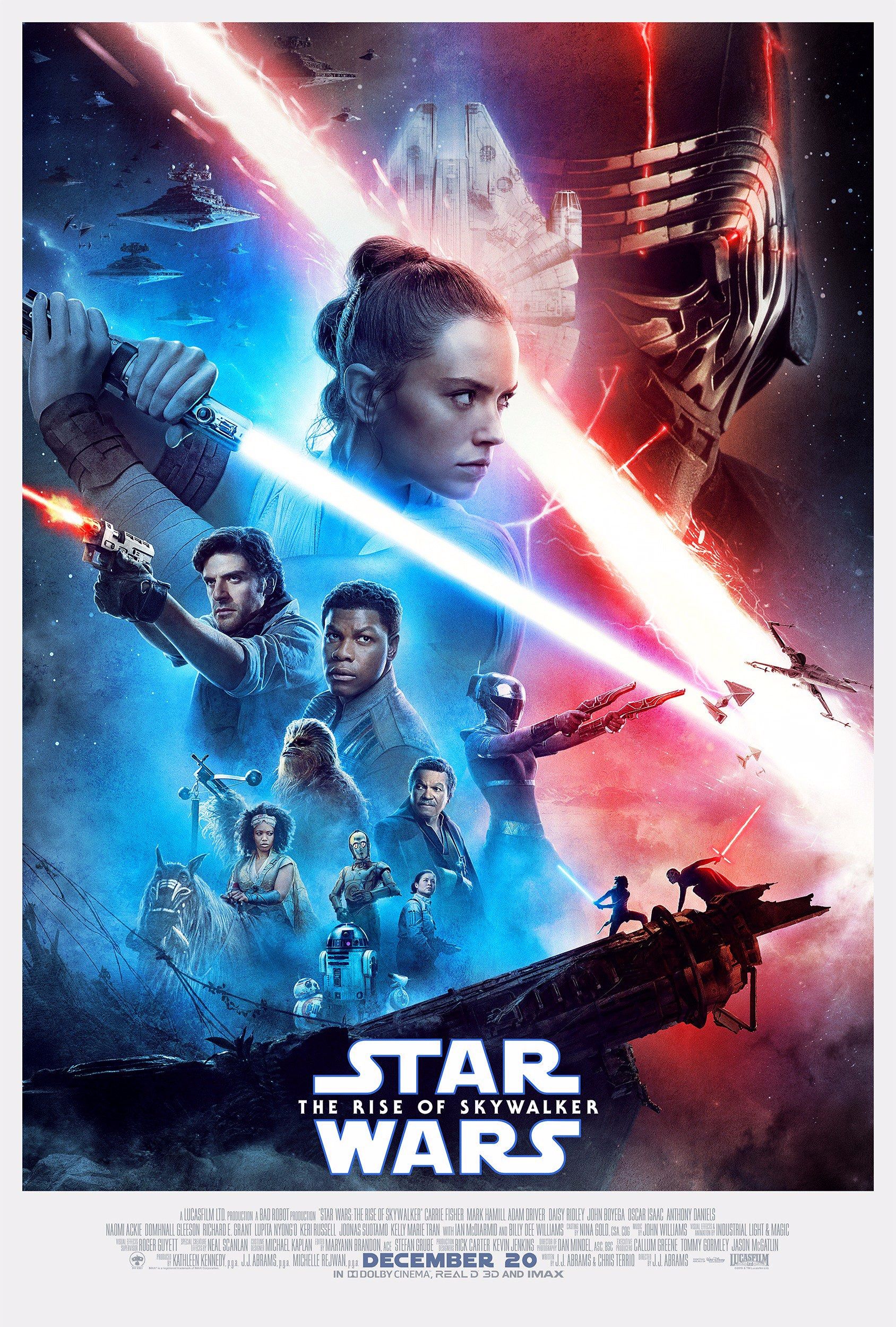 Carrie Fisher Gets Top Billing on New The Rise of Skywalker Poster