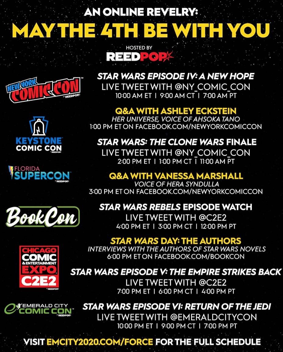 Star Wars Virtual Convention Is Happening on May 4th to Celebrate Star