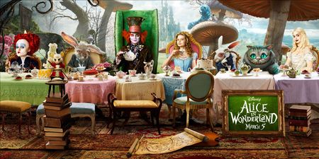 Alice in Wonderland banner art
