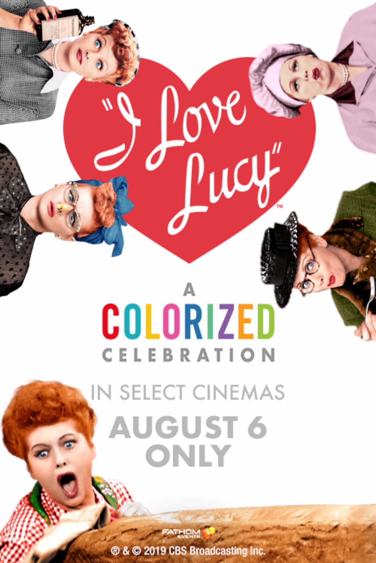 I Love Lucy Colorized Celebration poster