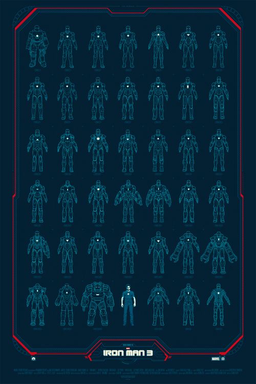 Iron Man 3 Mondo poster 1