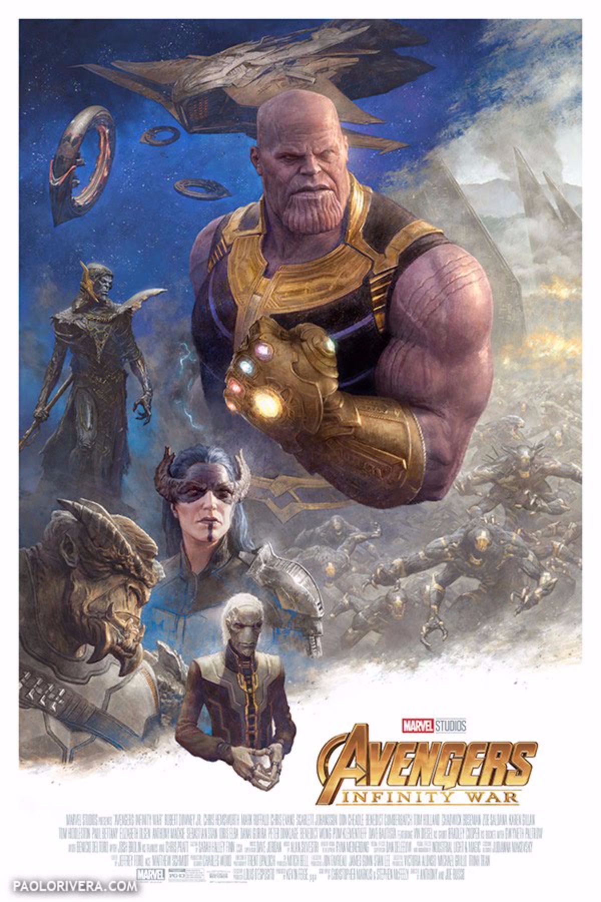 infinity War cast and crew poster