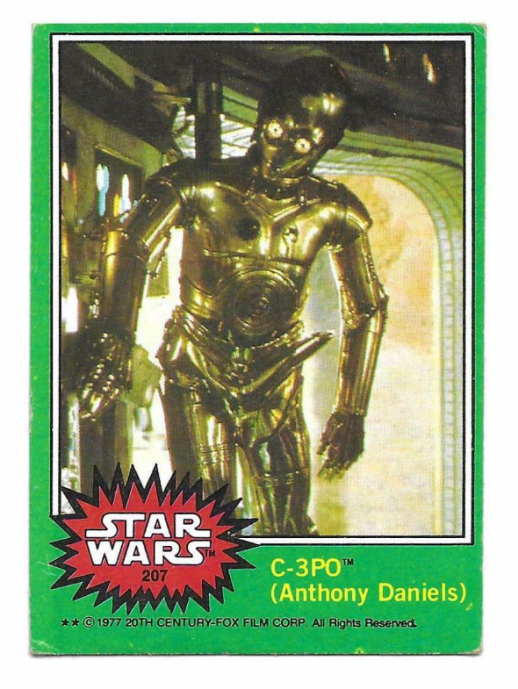 C3PO Star Wars Trading Card