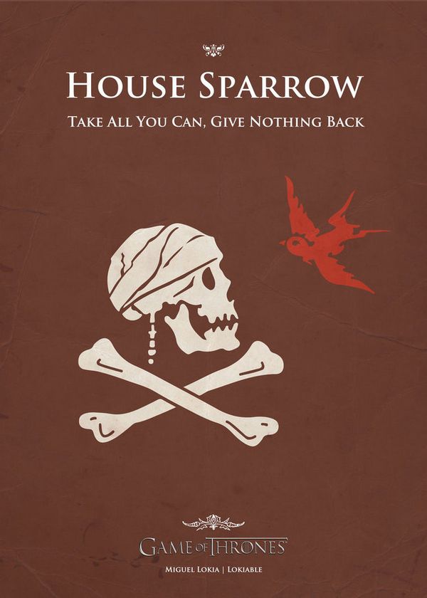 Game of Thrones Jack Sparrow House Sigil