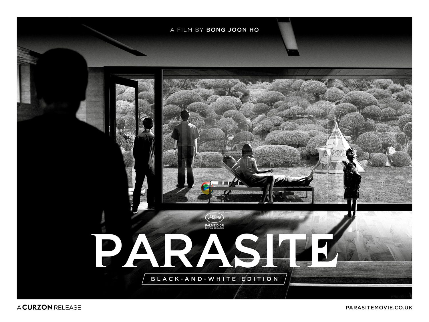 Parasite Black and White Edition Poster