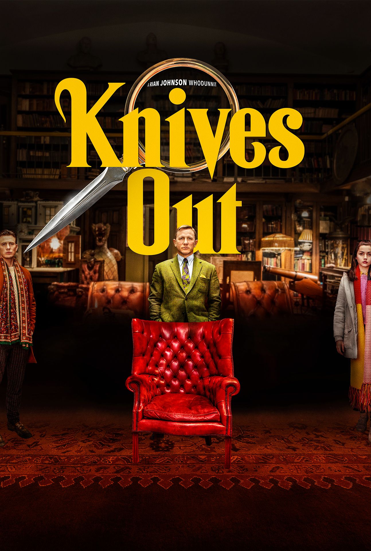Knives Out Social Distancing poster