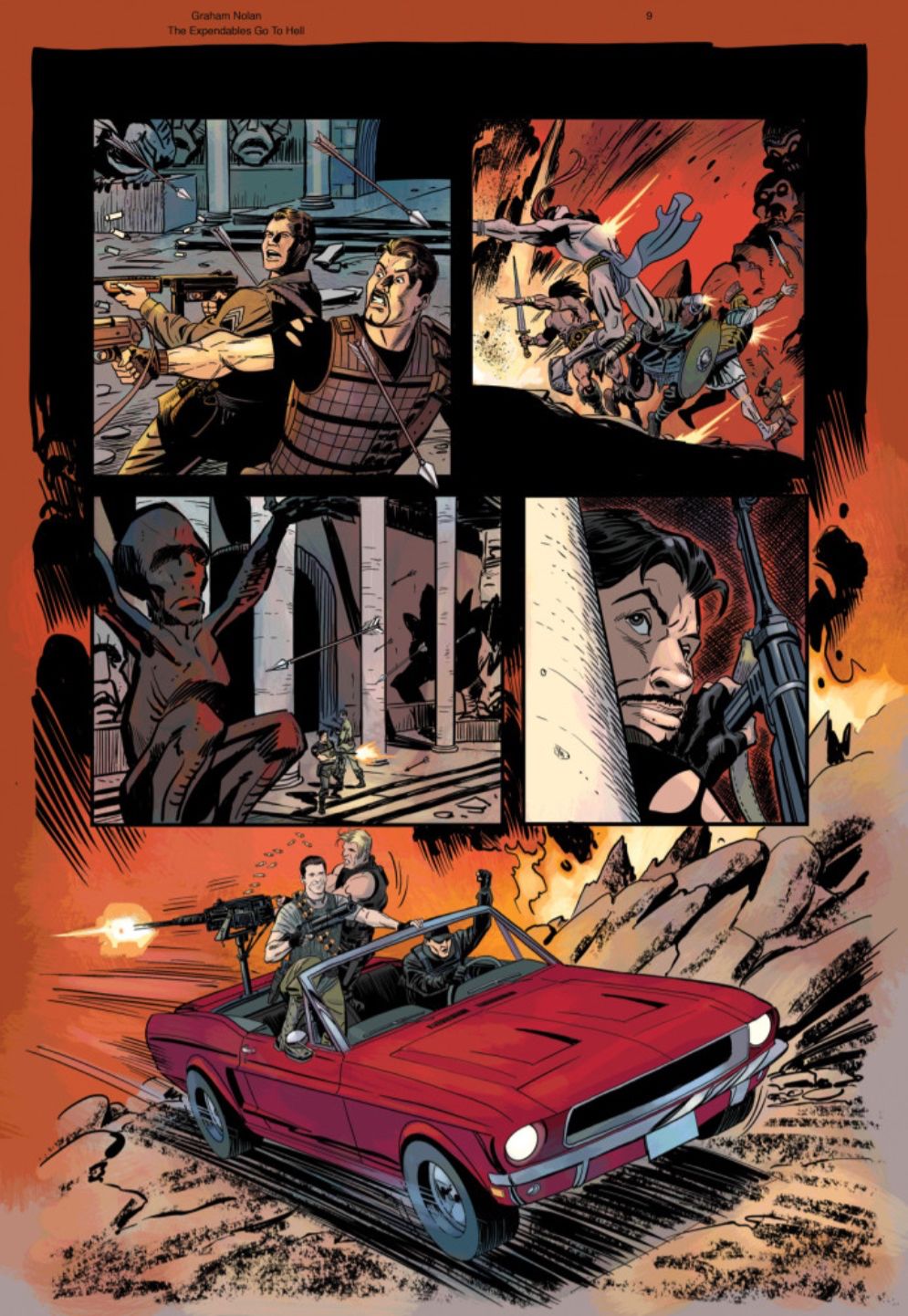 The Expendables Go To Hell Graphic Novel Page 9
