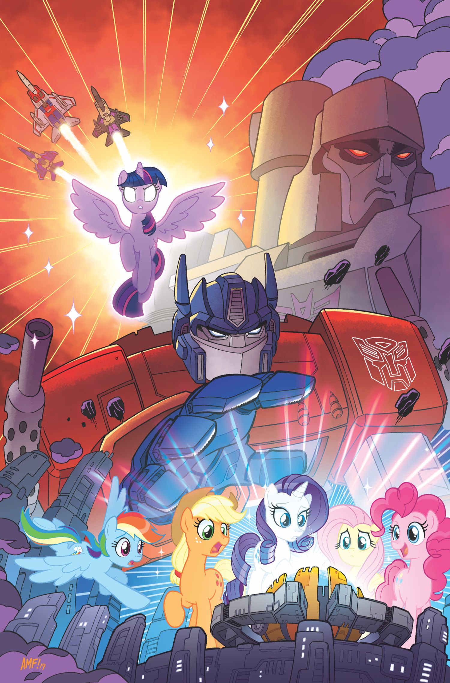 My Little Pony / Transformers Comic Book Cover Art #3