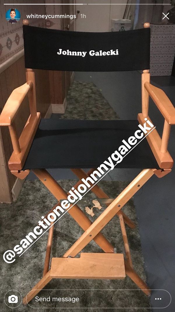 Roseanne Johnny Galecki Chair Photo