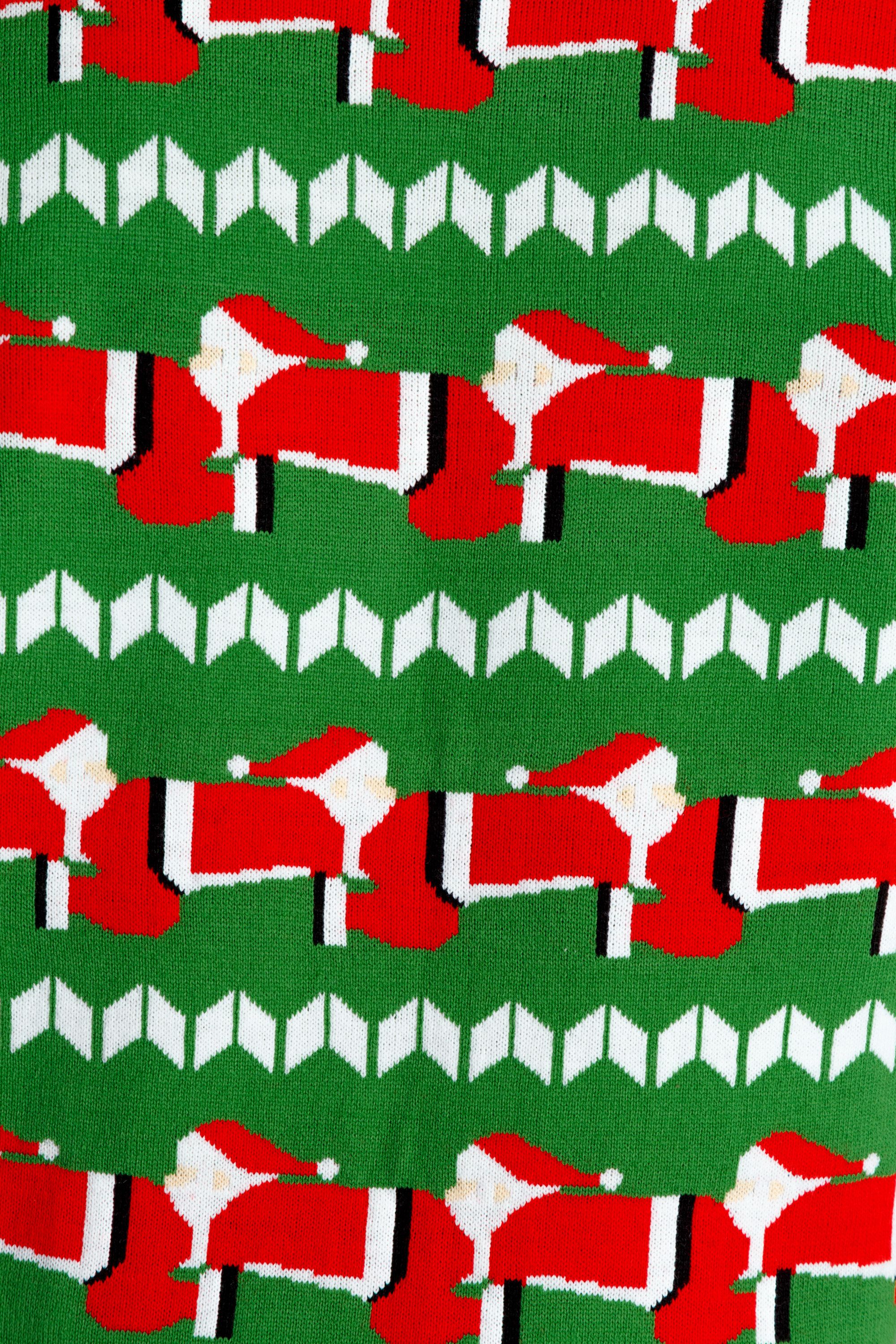 Santa Human Centipede ugly Christmas sweater #2