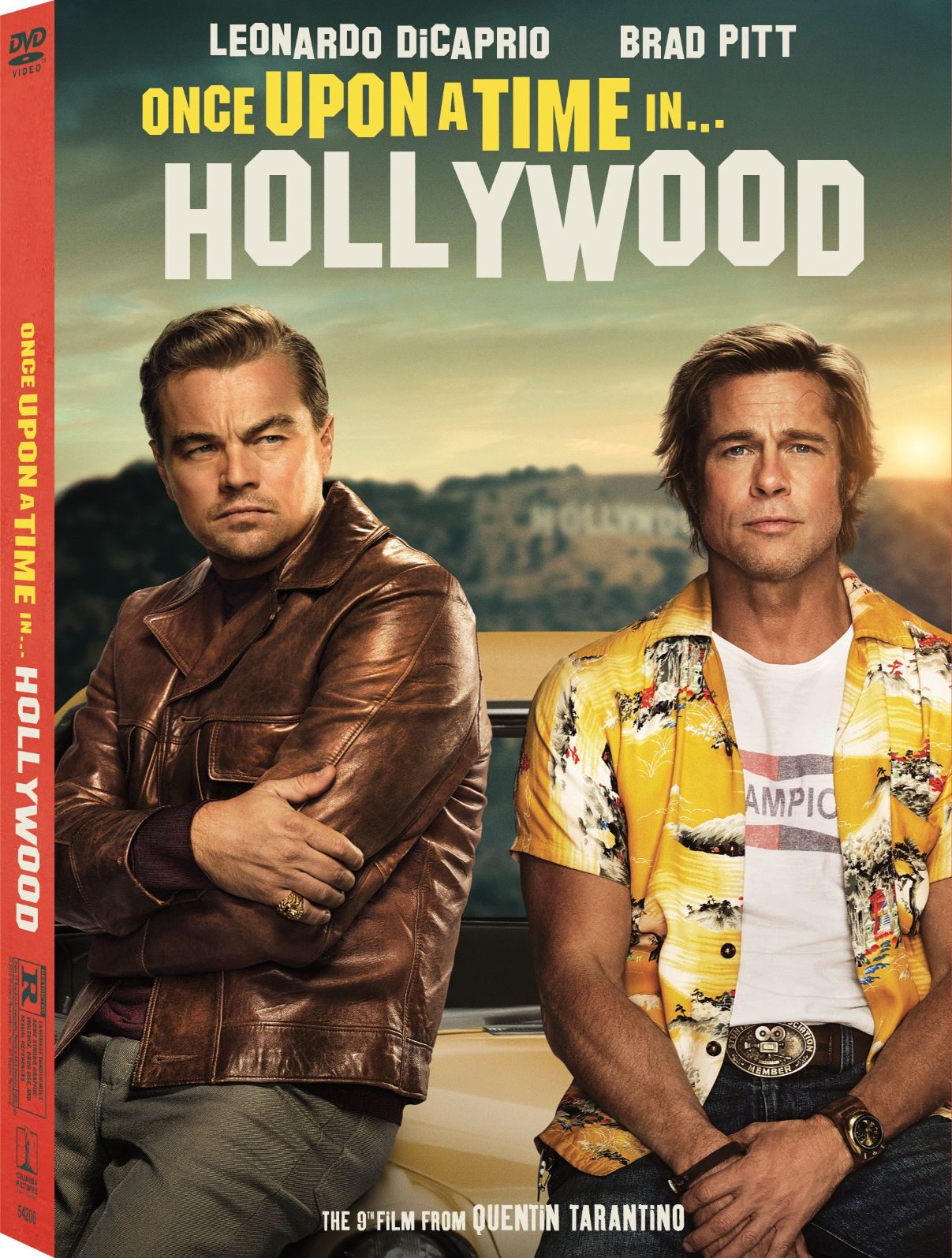 Once Upon a Time in Hollywood Blu-ray DVD cover art