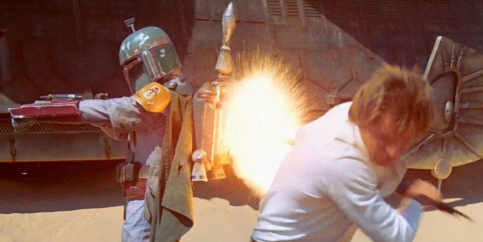 Han Solo scared of Boba Fett
