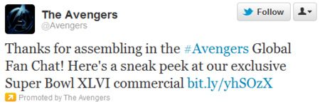 Marvel's The Avengers Tweet