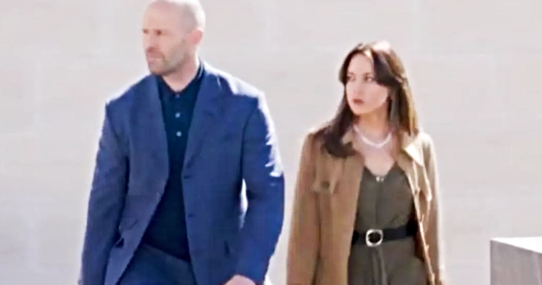 Jason Statham &amp; Aubrey Plaza Unite in First Look at Guy Ritchie's New Action Movie