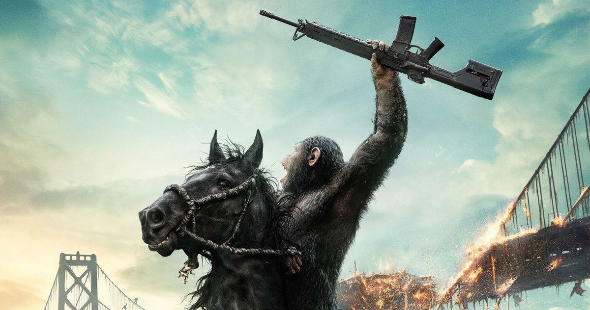 Caesar Declares War on New Dawn of the Planet of the Apes Poster