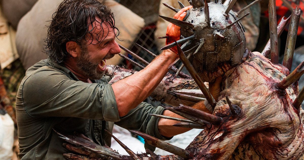 Walking Dead Video Has Rick Fighting the Most Insane Zombie Ever
