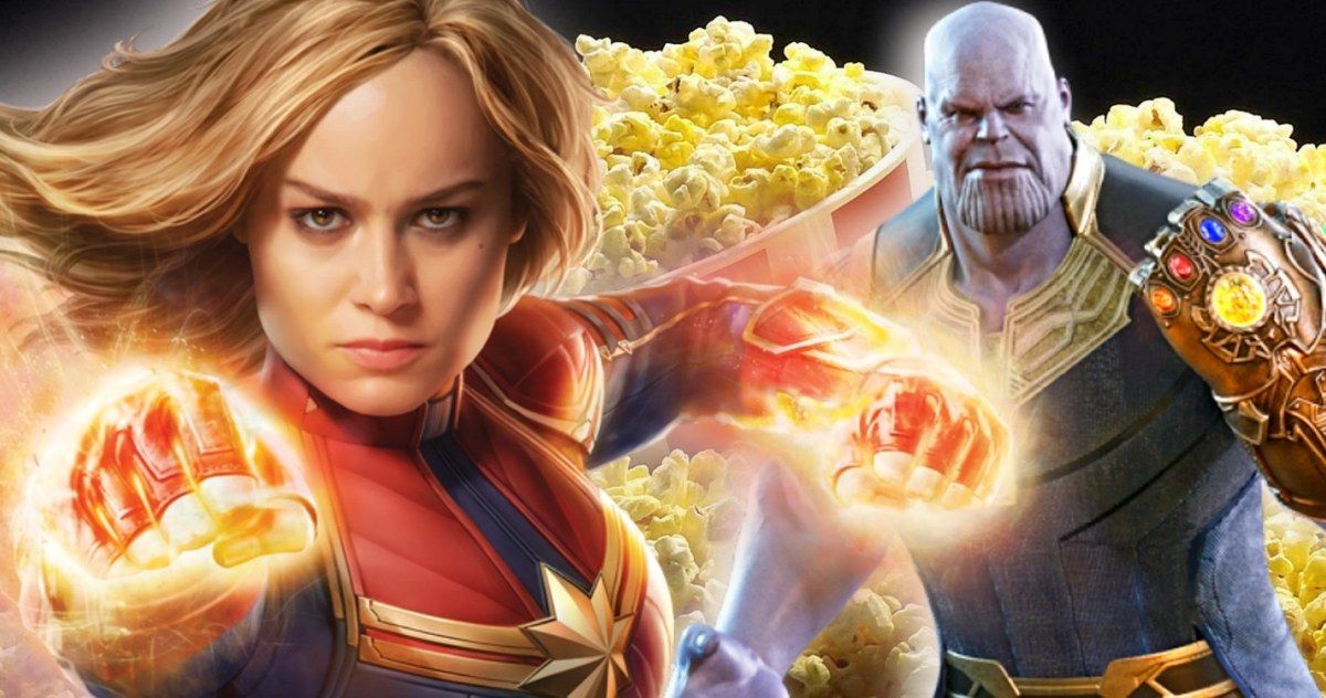 Captain Marvel &amp; Thanos Are Back-To-Back on New Avengers: Endgame Popcorn Tin