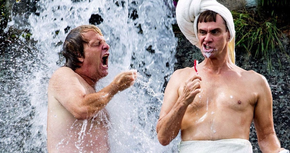 Harry and Lloyd Take a Cold Shower in Dumb and Dumber To Photo
