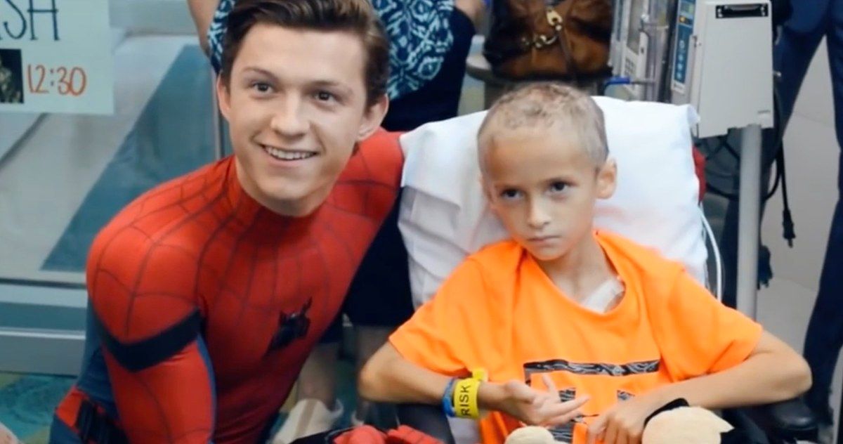 Tom Holland Talks Spider-Man, Visits Children's Hospital in New Video