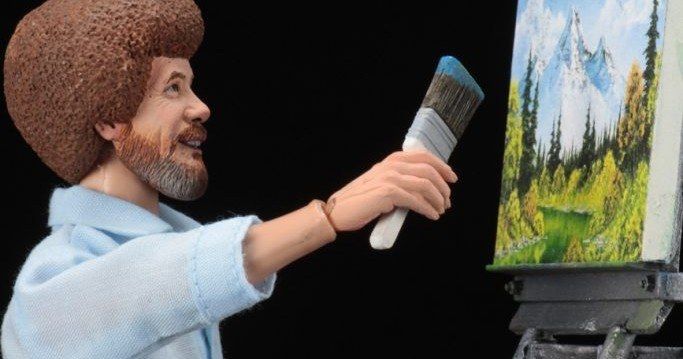 Bob Ross Is Getting His Own Joy of Painting Action Figure from NECA