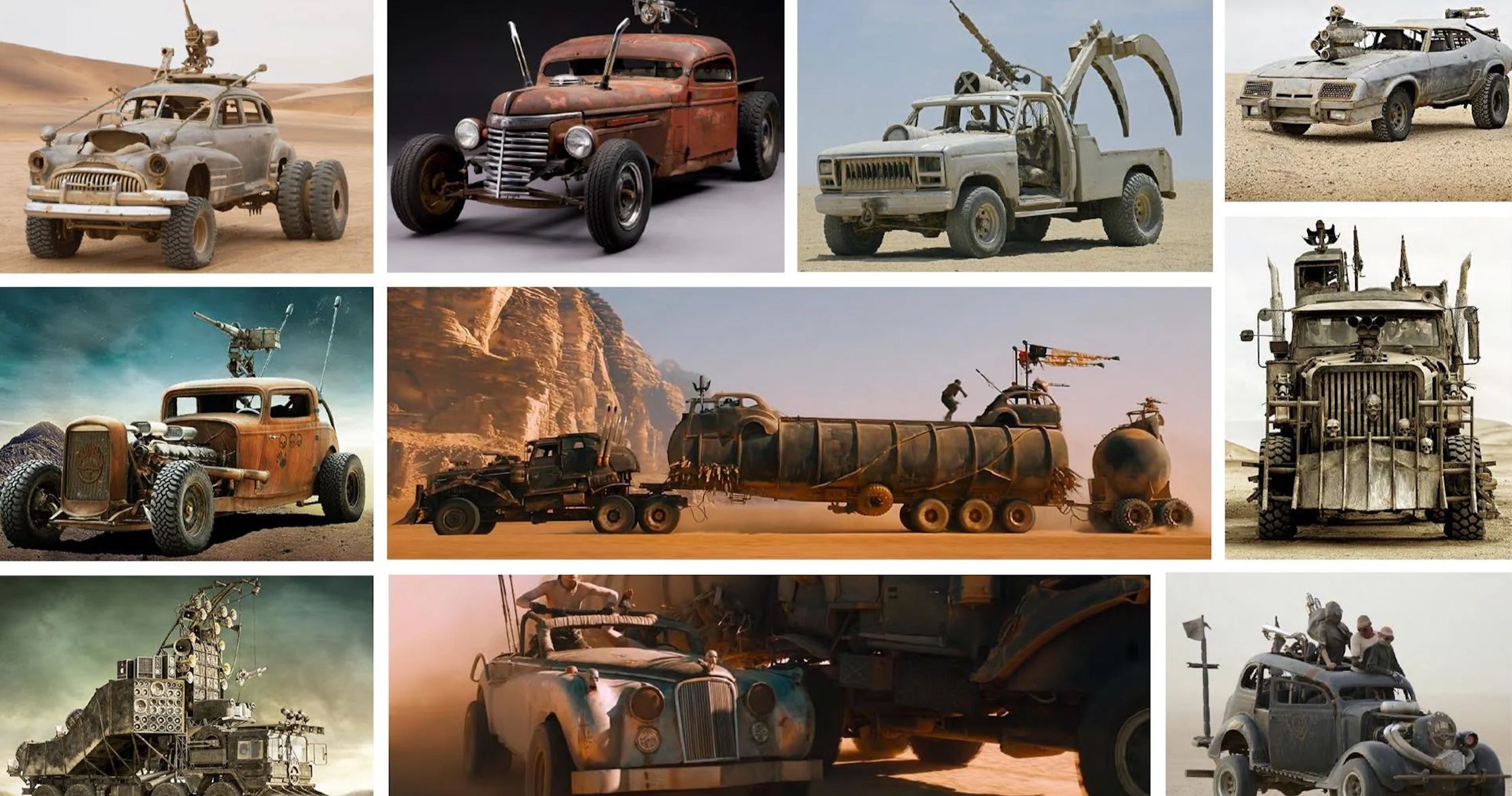 Thirteen Mad Max: Fury Road Cars That Survived Filming Go Up for Auction