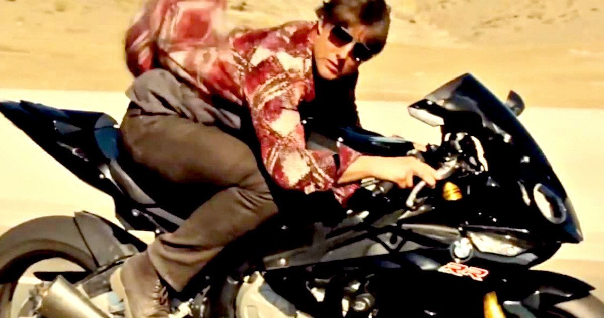 Tom Cruise Surprises Fans After Motorcycle Stunt in MI:6 Set Video