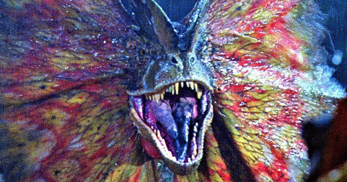 The Dilophosaurus Returns in New Jurassic World 2 Set Photos