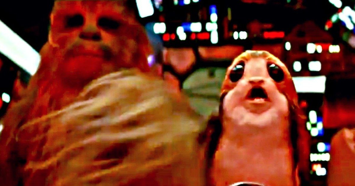 Chewbacca Punches a Porg in Latest Star Wars 8 Footage