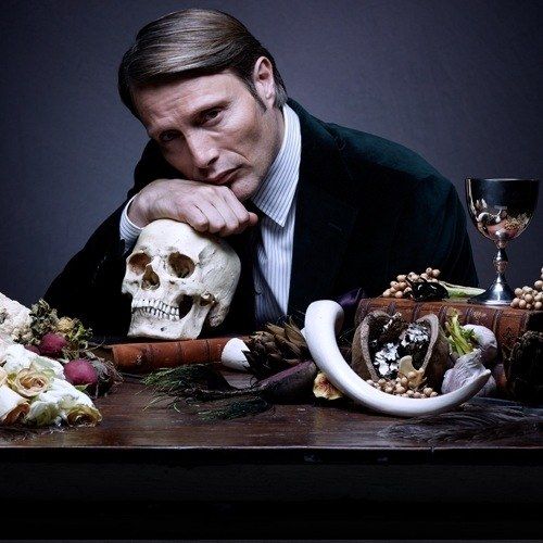 Hannibal Promo Art with Mads Mikkelsen as Hannibal Lecter