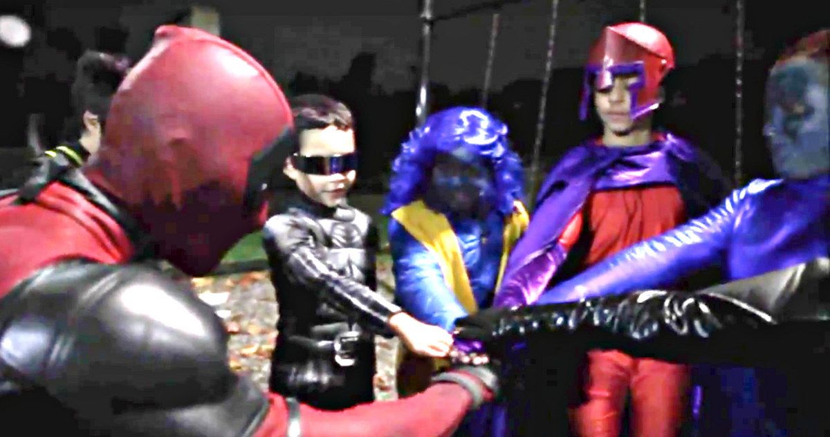 Watch Deadpool Spend Halloween with the X-Men Kids