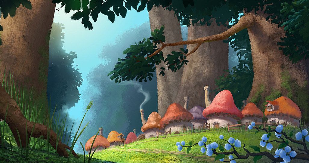 Visit Smurf Village in Smurfs Reboot Concept Art