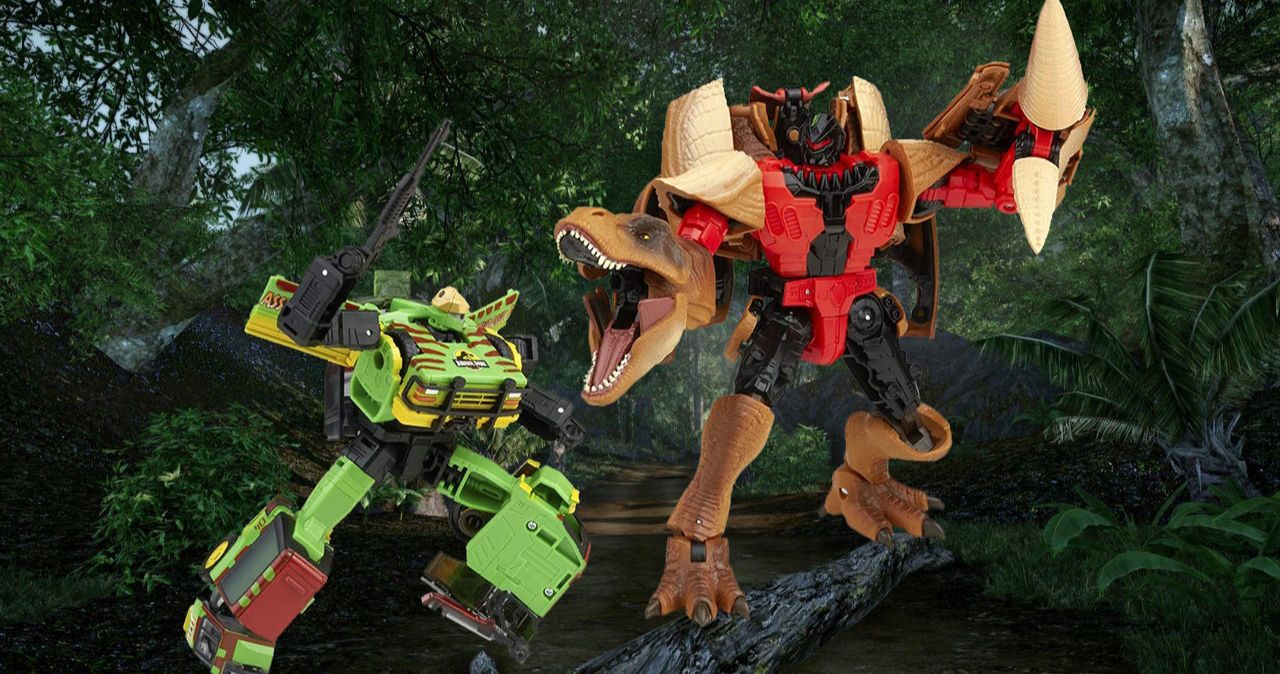 Transformers and Jurassic Park Collide in New Crossover Figures from Hasbro
