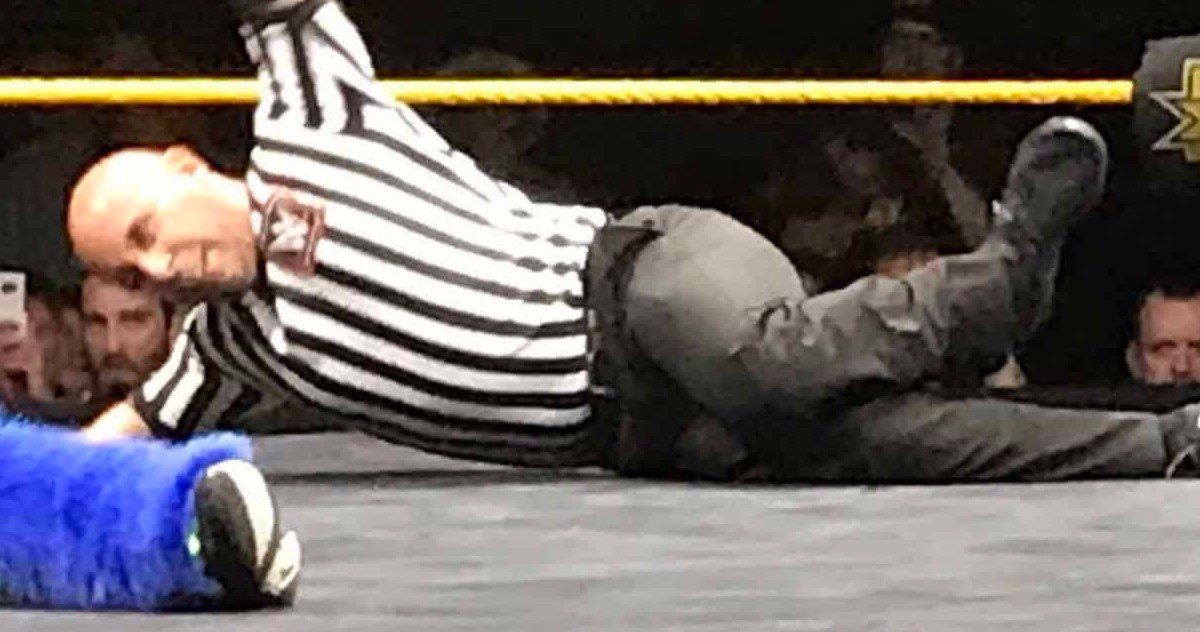 WWE Referee Suffers Horrific Leg Injury But Finishes Match Anyways