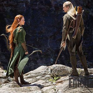Legolas and Tauriel Go Hunting in New The Hobbit: The Desolation of Smaug Photo