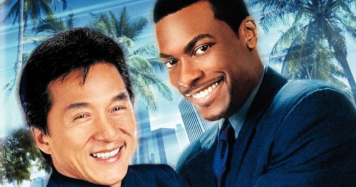 Jackie Chan and Chris Rock smile in Rush Hour