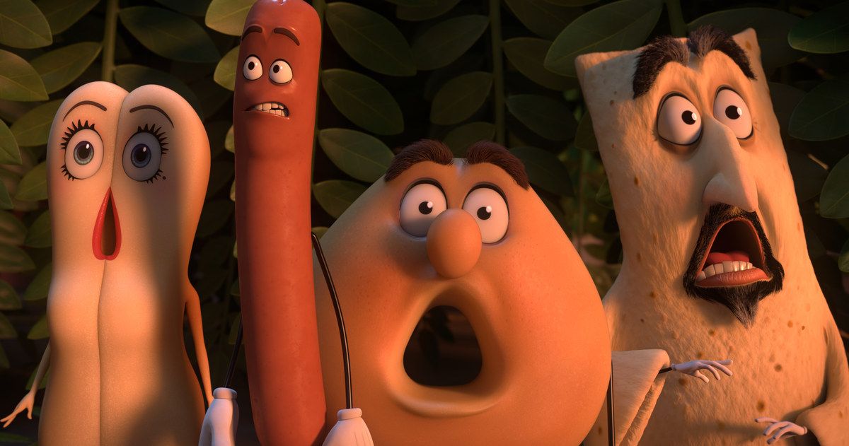 The talking food with faces cast of Sausage Party