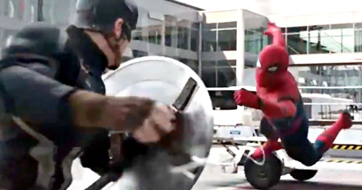 Spider-Man Fights Captain America in New Civil War TV Spot