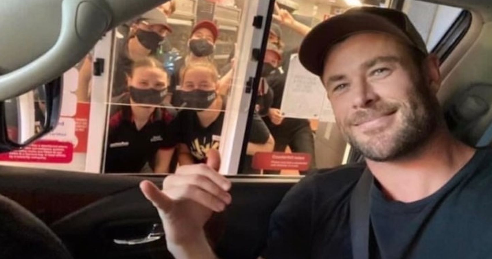 Chris Hemsworth Surprises KFC Staff with Massive Food Order
