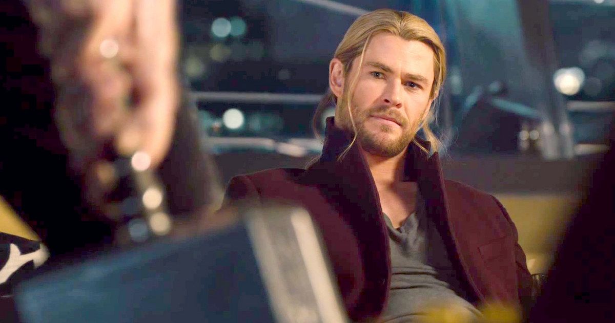 Avengers 2 Clip: The Team Tries to Lift Thor's Hammer