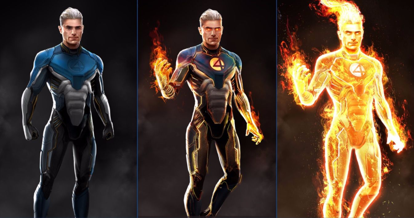 Zac Efron Is the MCU's Human Torch in BossLogic's Fantastic Four Fan Art