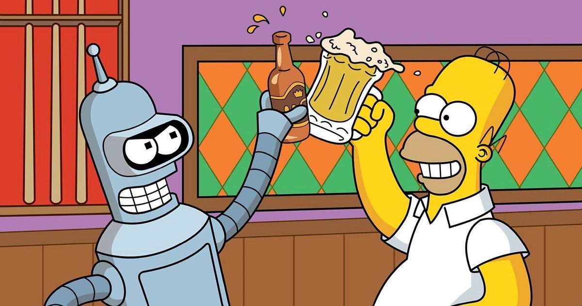 The Simpsons Meet Futurama Crossover Episode Clips First Look
