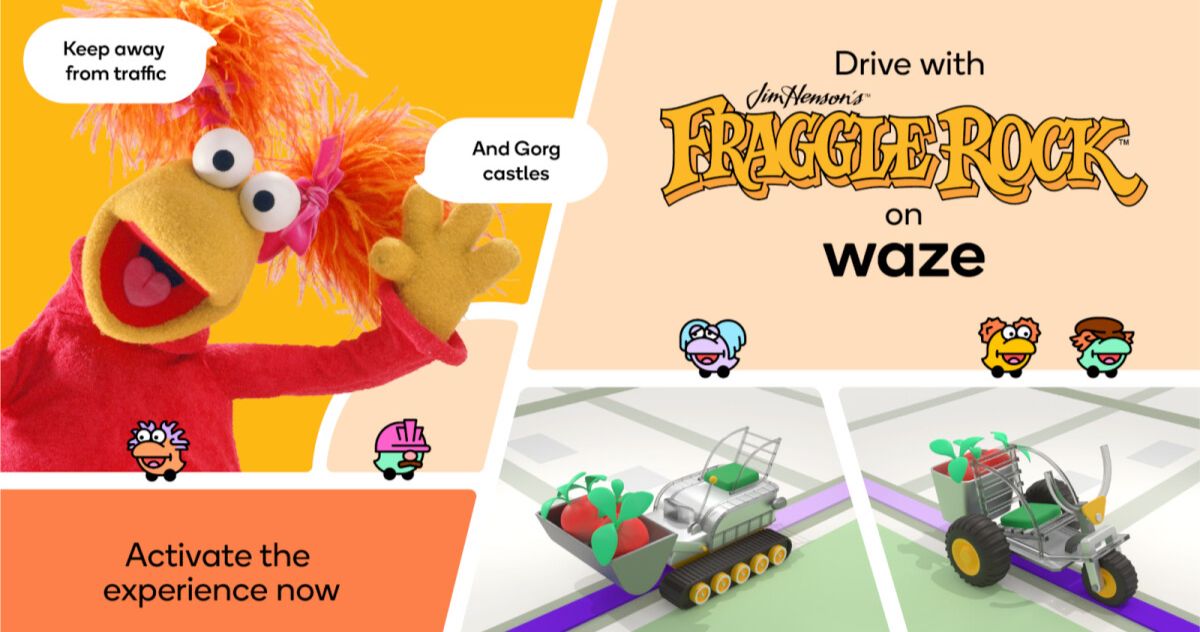 Waze Puts Red Fraggle Into the Navigation Seat for the Ultimate Fraggle Rock Experience