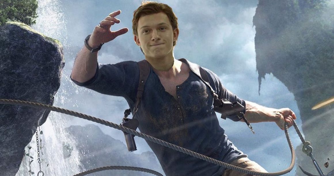 Tom Holland Gives Uncharted Update from the Set