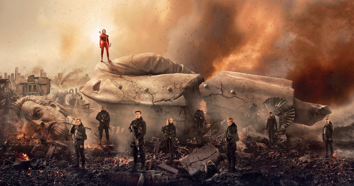 Snow Falls in Hunger Games: Mockingjay Part 2 Poster
