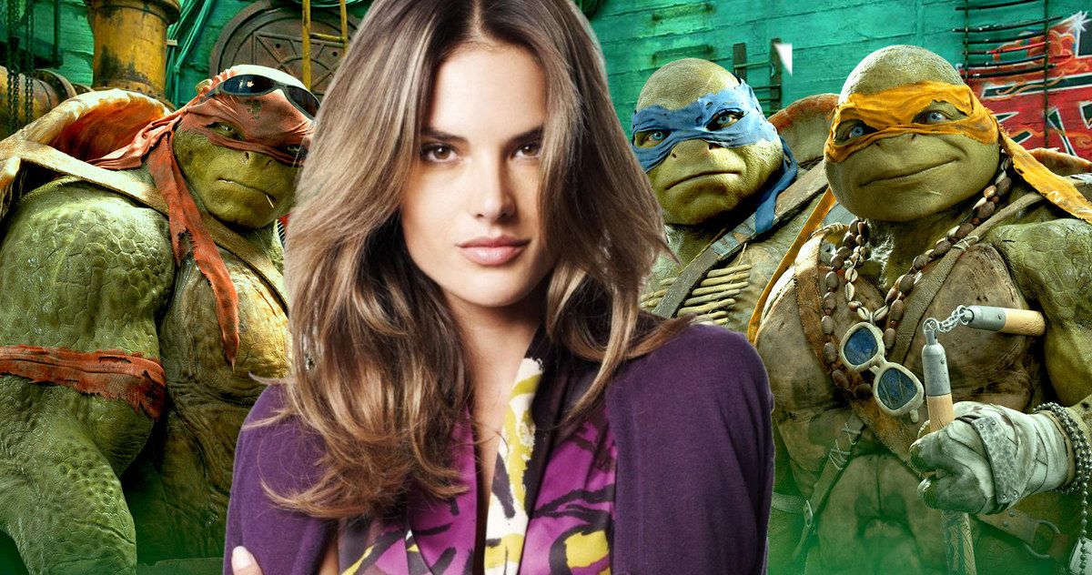Ninja Turtles 2 Lands Model Alessandra Ambrosio
