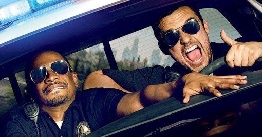 Let's Be Cops Poster with Jake Johnson and Damon Wayans Jr.