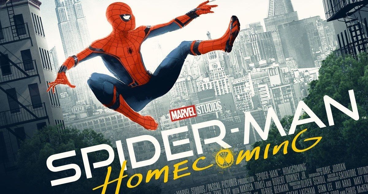 Spider-Man &amp; Iron Man Race Towards Avengers Tower in New Poster