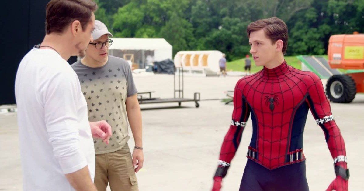 Spider-Man Crashes the Civil War Set in New Behind-the-Scenes Video