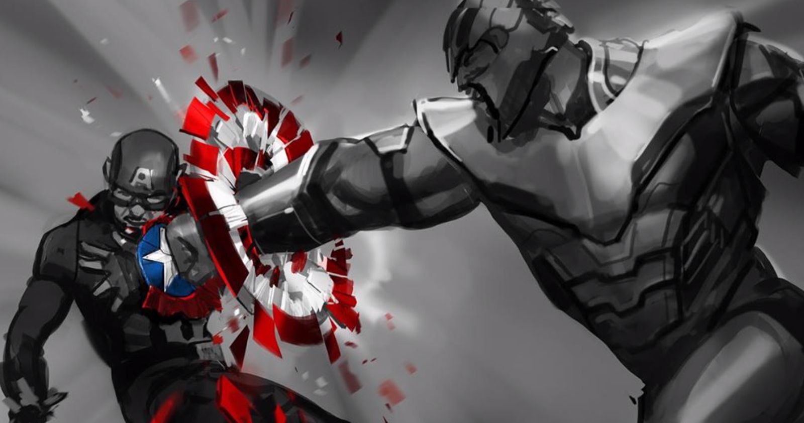 Thanos Obliterates Cap's Shield in Stunning Avengers: Endgame Concept Art