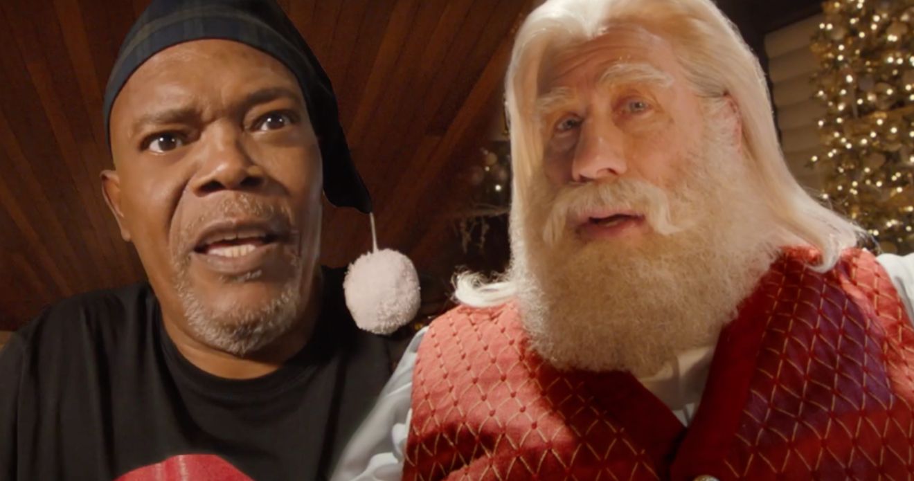 Pulp Fiction Stars John Travolta &amp; Samuel L. Jackson Reunite for New Holiday Commercial